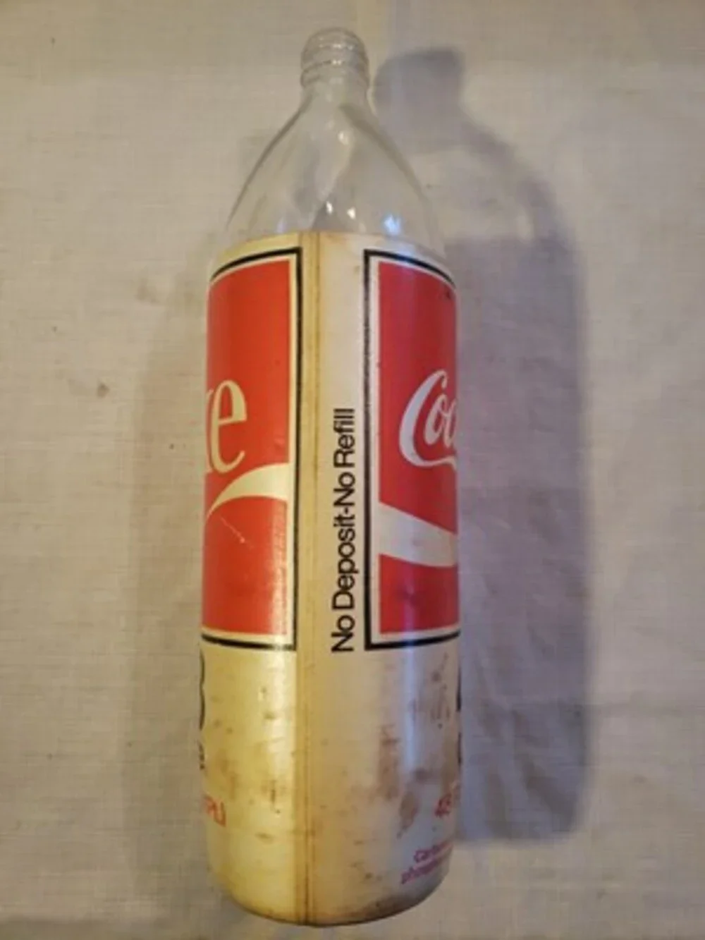 Rare Vintage Coke Bottle 48 Oz. Insulated Glass